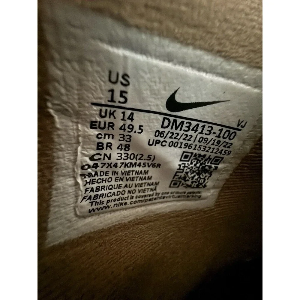Nike Pegasus Turbo Next Nature White Running Shoes US 15